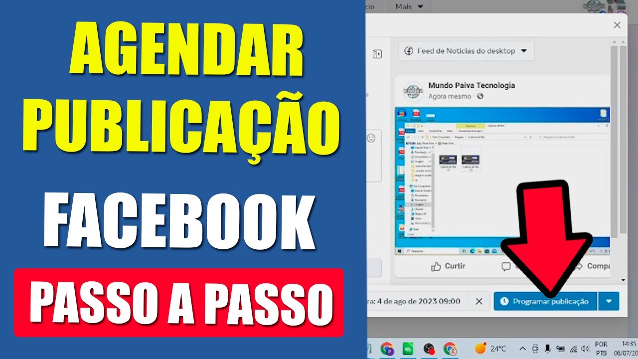 Como agendar publicacoes no facebook 1