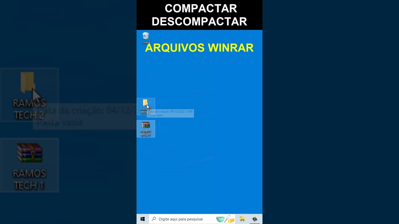 Como compactar e descompactar arquivos com winrar 1