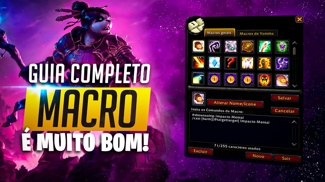 Como criar macros em world warcraft 1