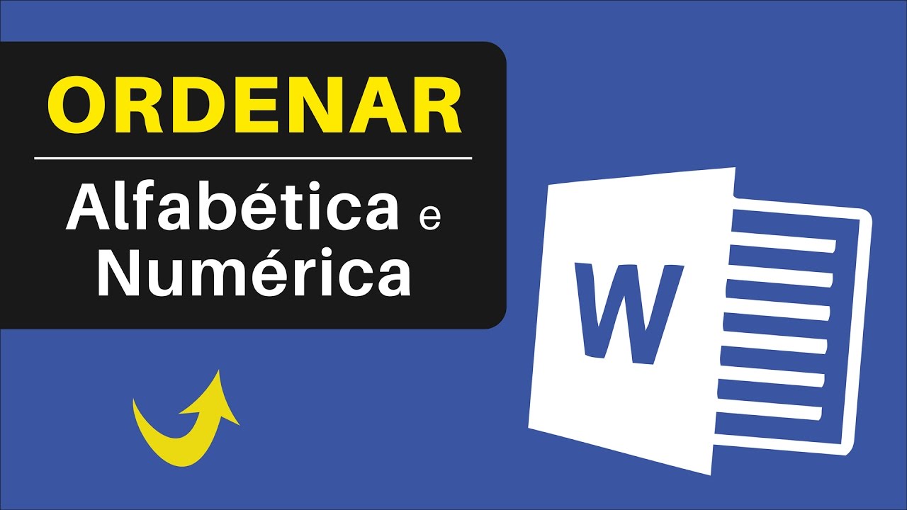 Como colocar uma lista de texto em ordem alfabetica no microsoft word 1