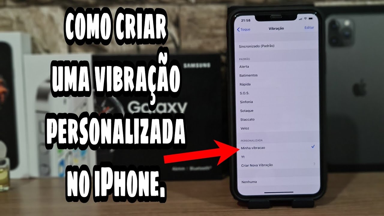 Como configurar vibracoes personalizadas no iphone 1