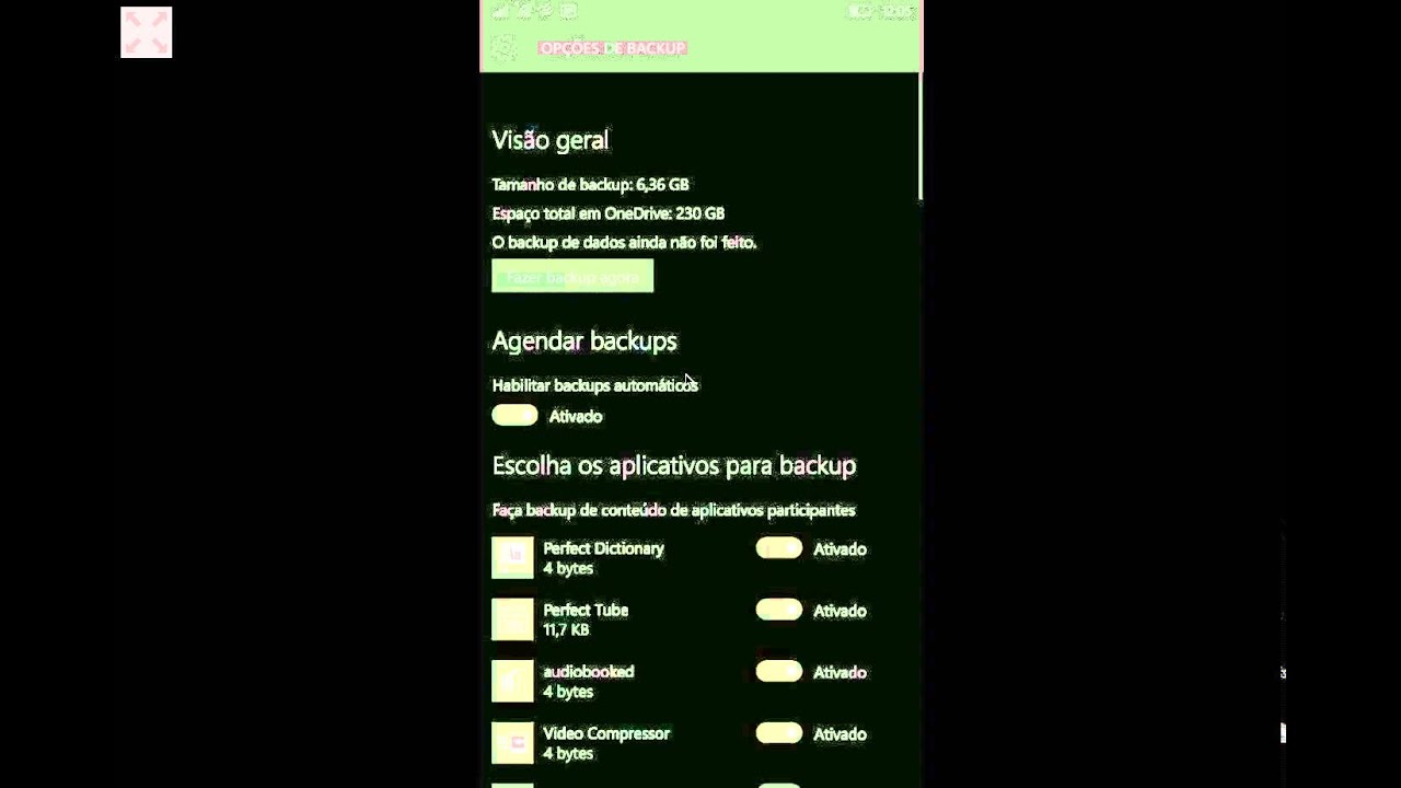 Como fazer backup online de aplicativos e jogos do windows phone 1