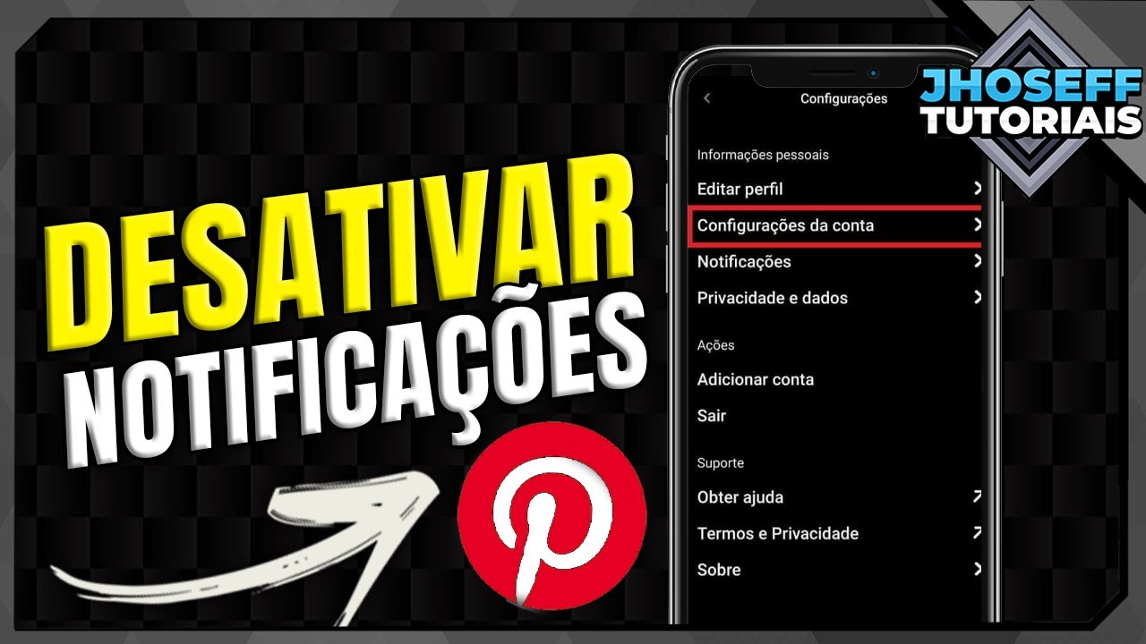 Como configurar as notificacoes do pinterest 1