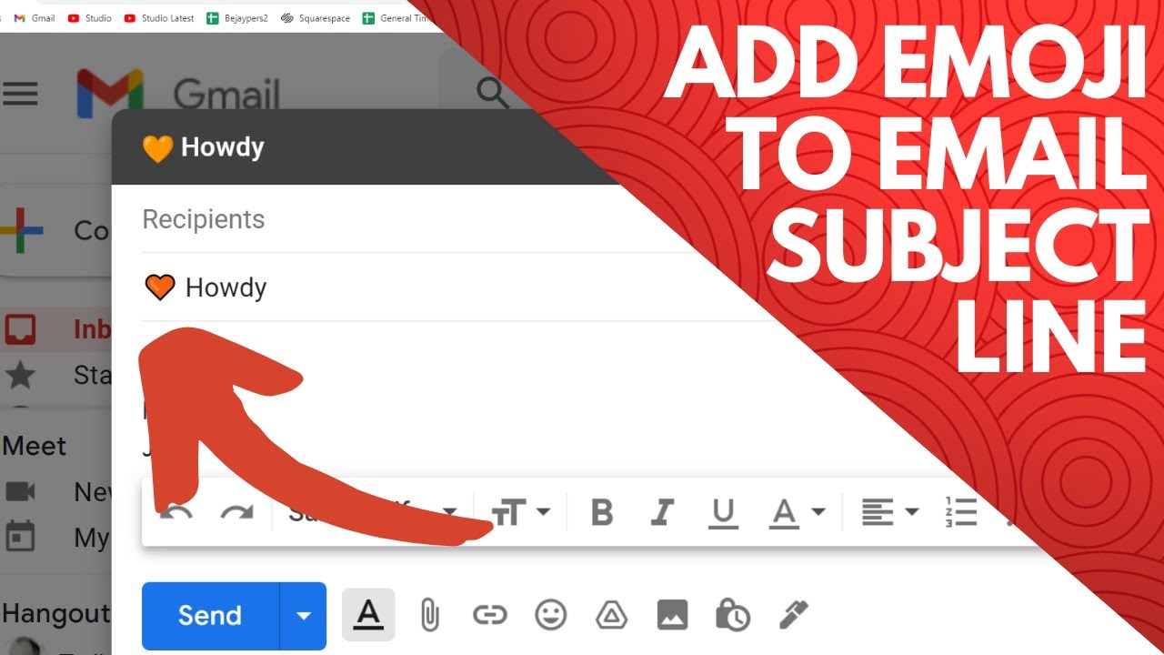 Como usar emoticon no assunto do e mail de gmail outlookcom e yahoo 1