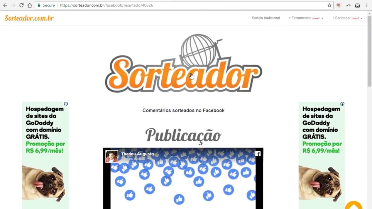 Como fazer sorteios pelo facebook 1