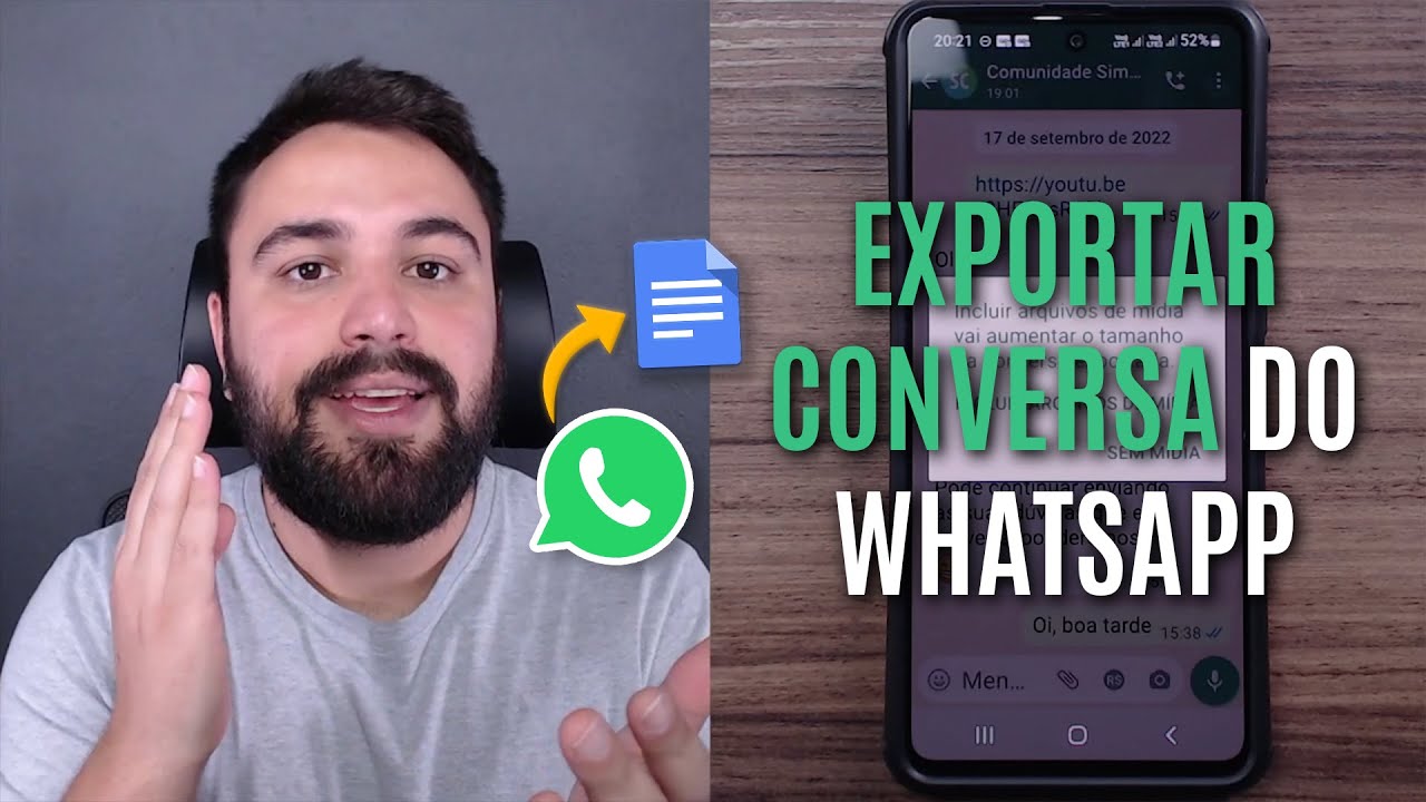 Como salvar conversas no whatsapp 1