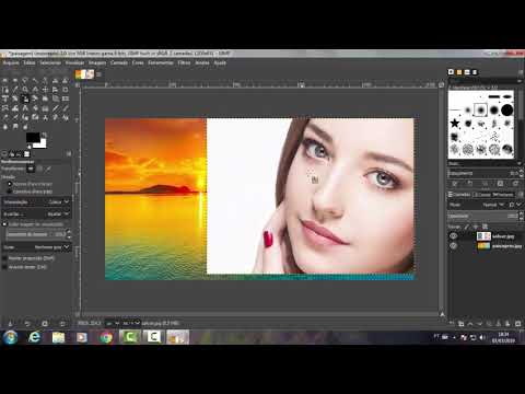 Como fazer uma montagem e incluir pessoas em fotos usando o gimp 1