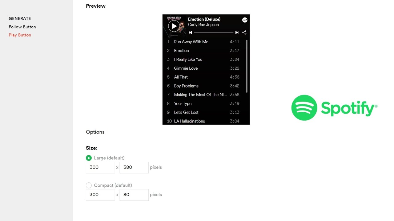 Como embedar uma playlist do spofity em um blog ou site 1