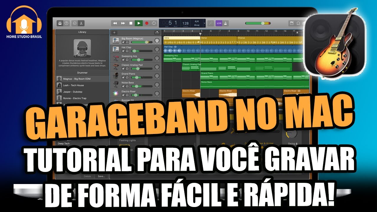 Como gravar uma guitarra e incluir efeitos usando o garageband 1