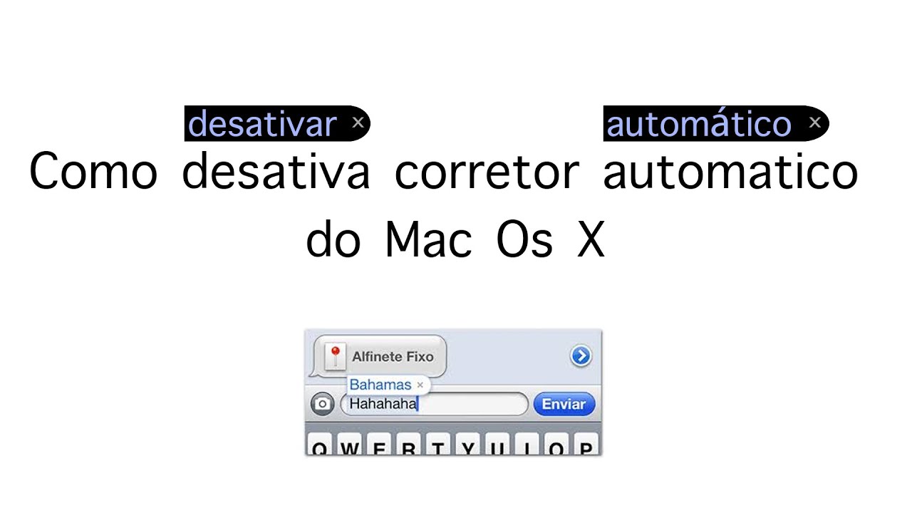 Como desativar o corretor ortografico do mac os x 1