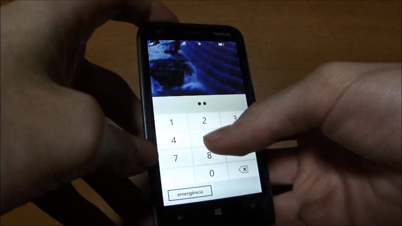Como colocar senha no windows phone para proteger dados 1