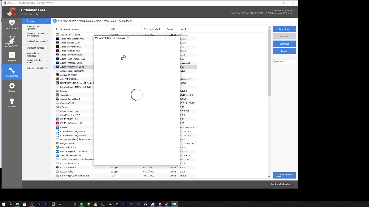 Como desinstalar programas com o ccleaner 1
