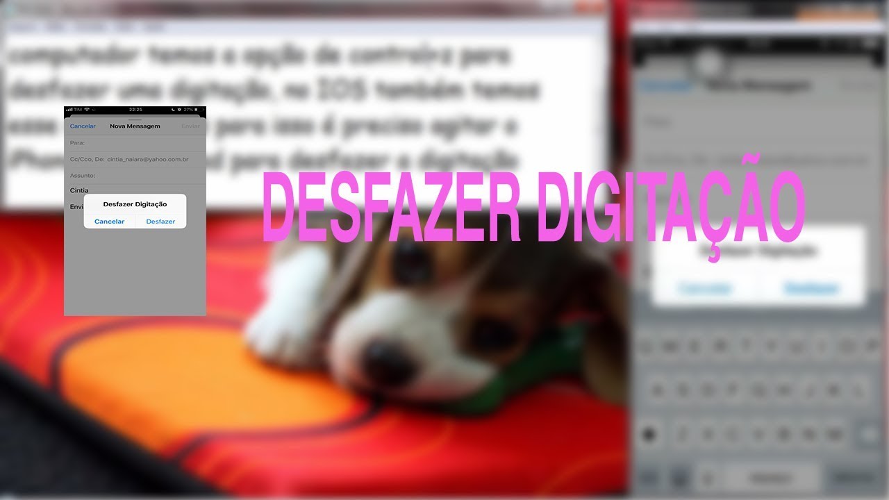 Como desfazer uma digitacao no ios 1