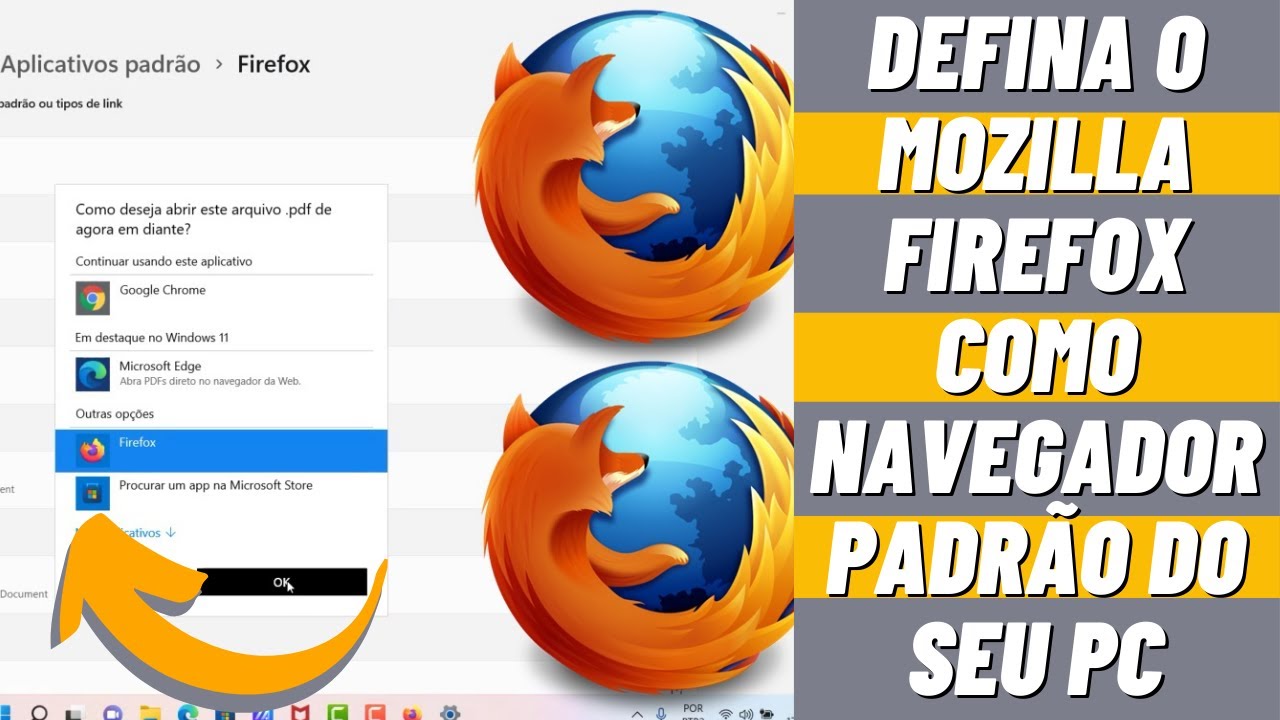 Como tornar o mozilla firefox um navegador padrao no seu computador 1