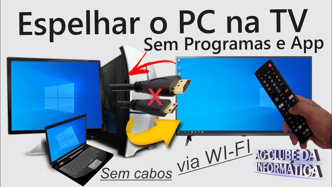 Como transmitir conteudo do computador pela tv wi fi 1