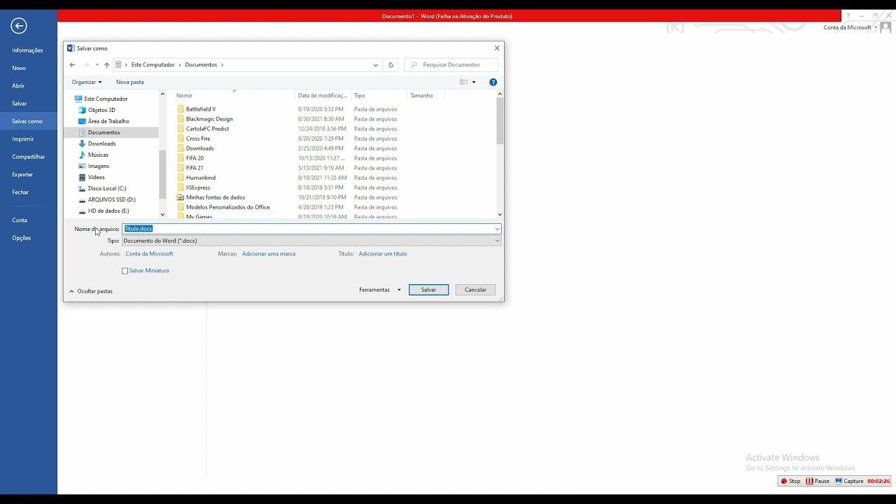 Como criar arquivos em pdf no microsoft word 1