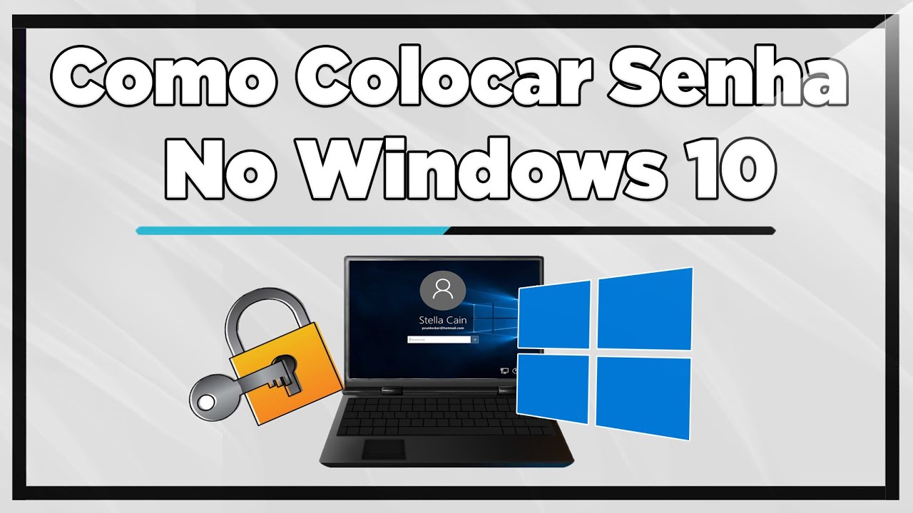 Como colocar senha no seu computador com windows 1