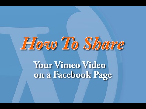 Como embedar videos do vimeo no facebook 1