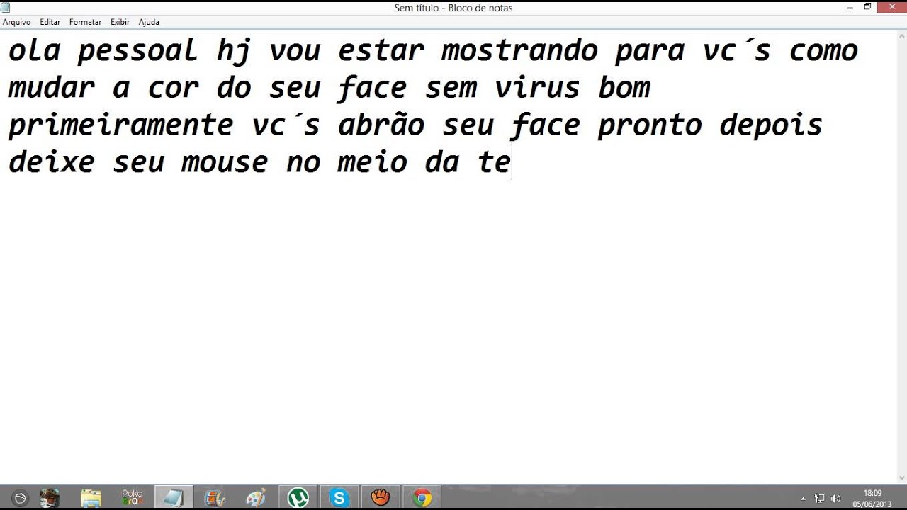 Como mudar cor do seu facebook sem pegar virus 1