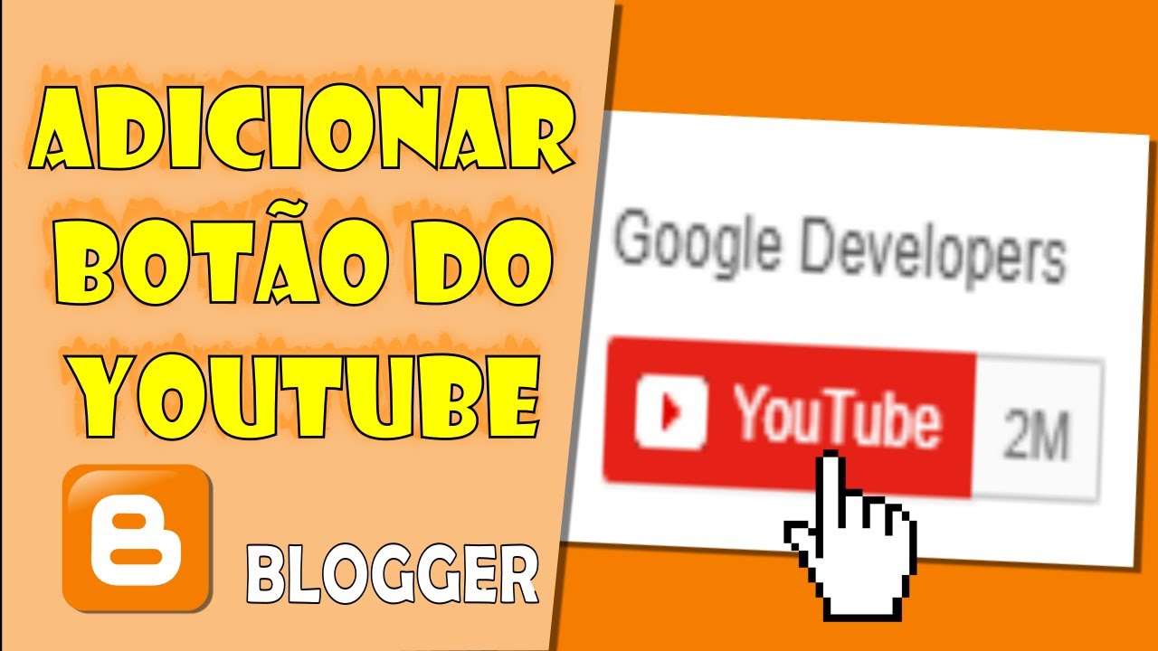 Como adicionar um botao de inscricao do youtube no seu site ou blog 1