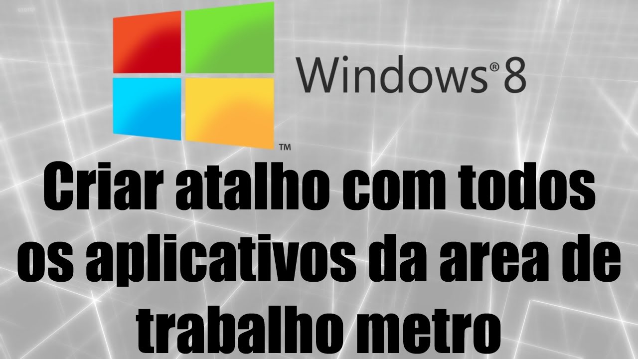 Como criar um atalho para todos os aplicativos no desktop do windows 8 1