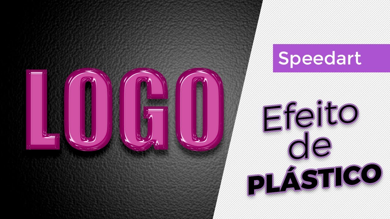 Como criar efeito de plastico em texto no photoshop 1