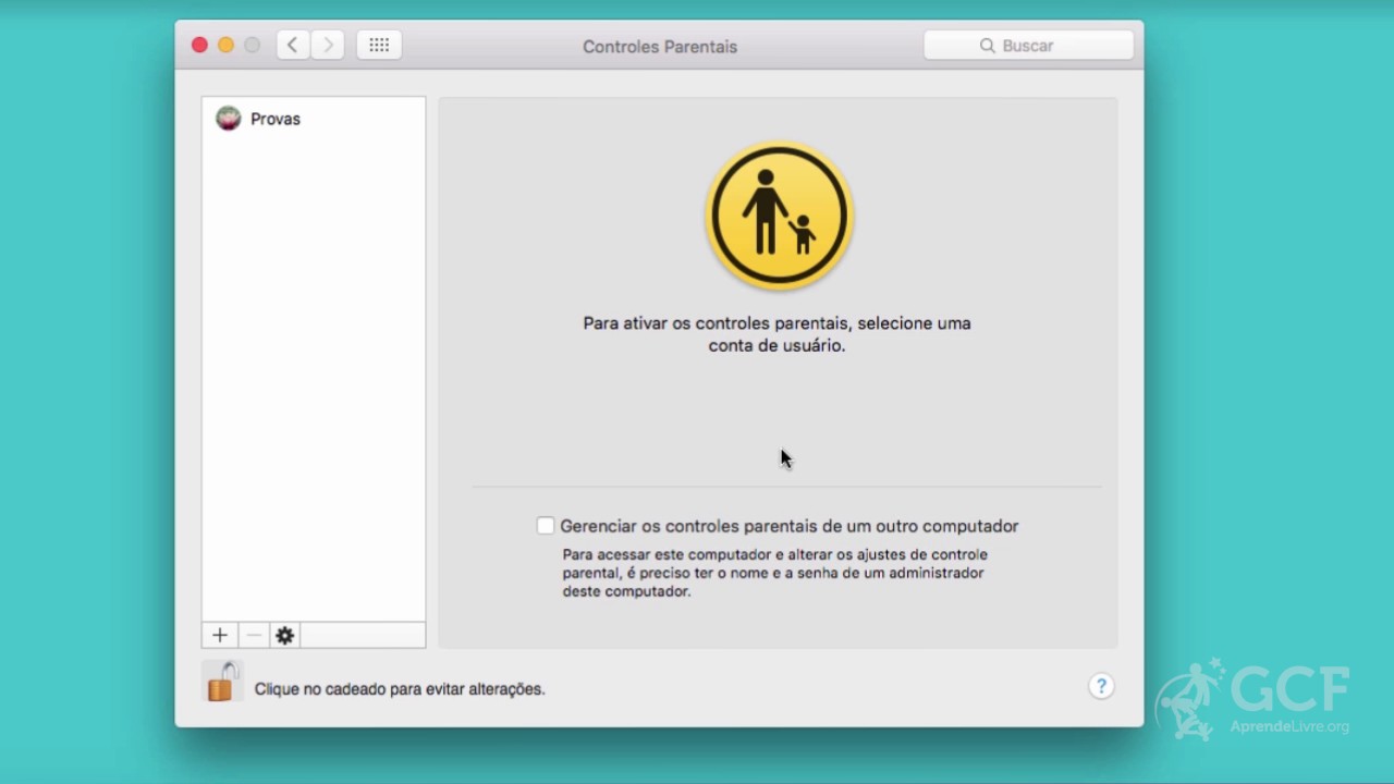 Como configurar o controle dos pais no mac 1