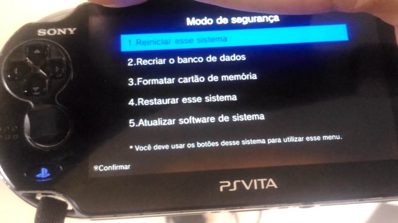 Como contornar o problema da luz azul da morte no ps vita 1