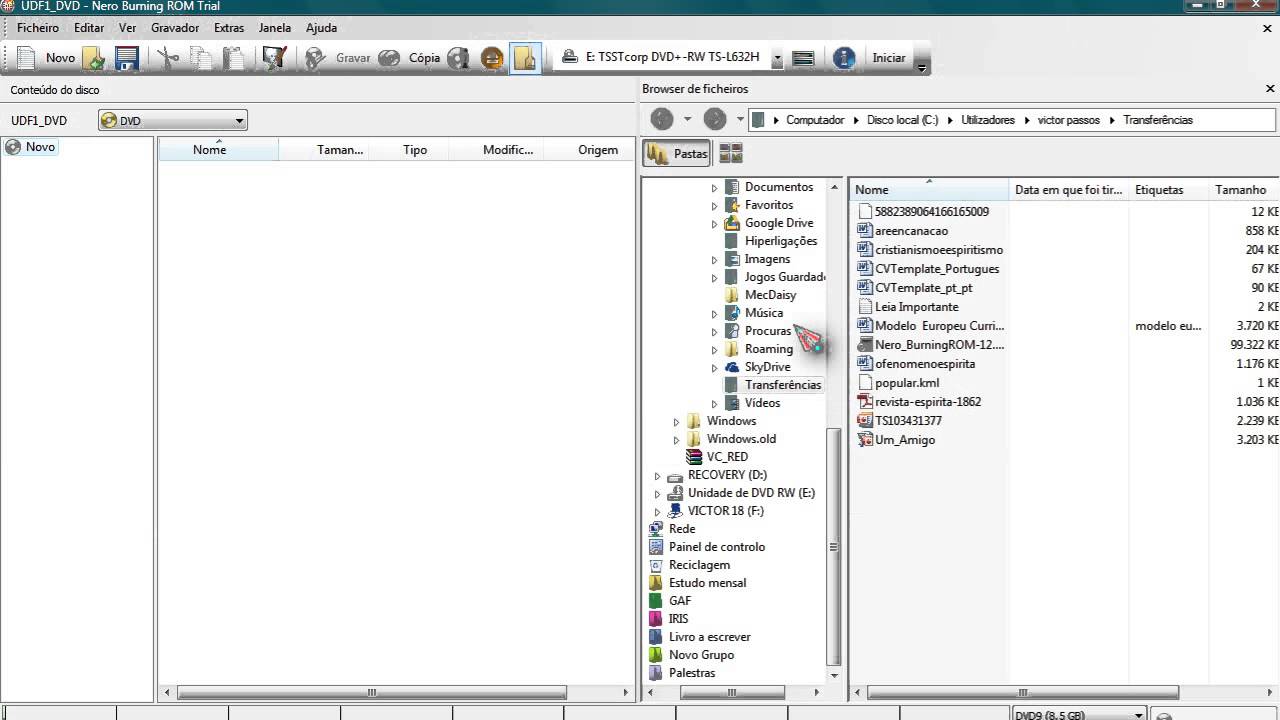 Como gravar um dvd ou blu ray com o nero burning rom 10 1
