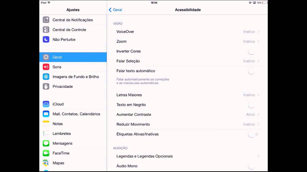 Como desativar o efeito paralaxe no ios 7 1