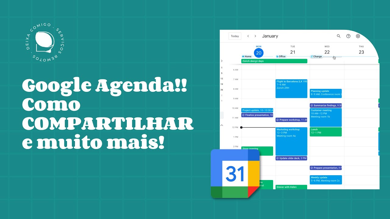 Como compartilhar uma agenda do google com seus contatos veja dica 1