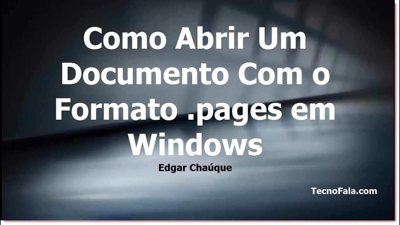 Como converter documentos do pages para word sem instalar programas 1