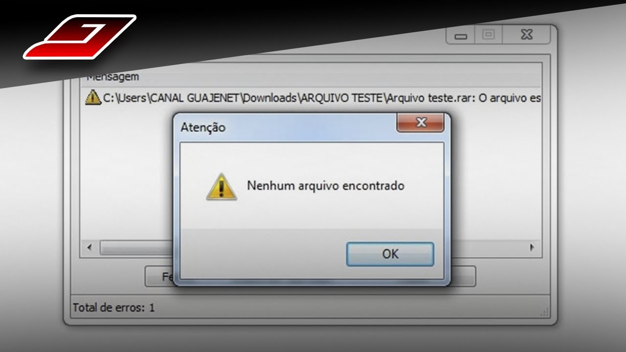 Como corrigir um arquivo zip ou rar corrompido no windows 1