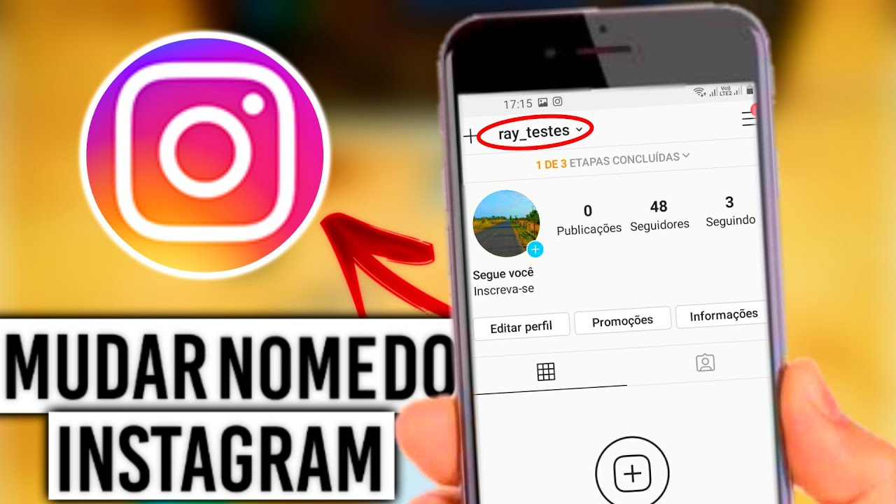 Como alterar o nome de usuario no instagram 1