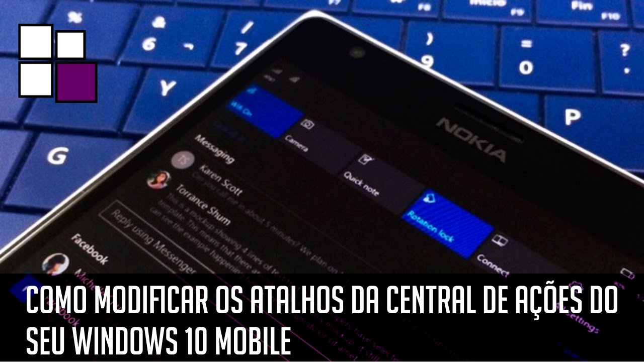 Como mudar os icones da central de notificacoes do windows phone 8 1