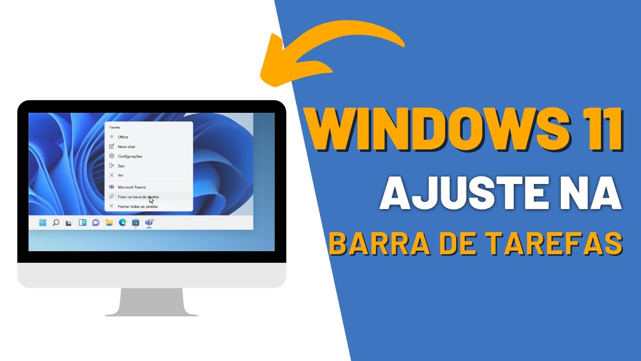 Como mover e redimensionar barra de tarefas do windows 1
