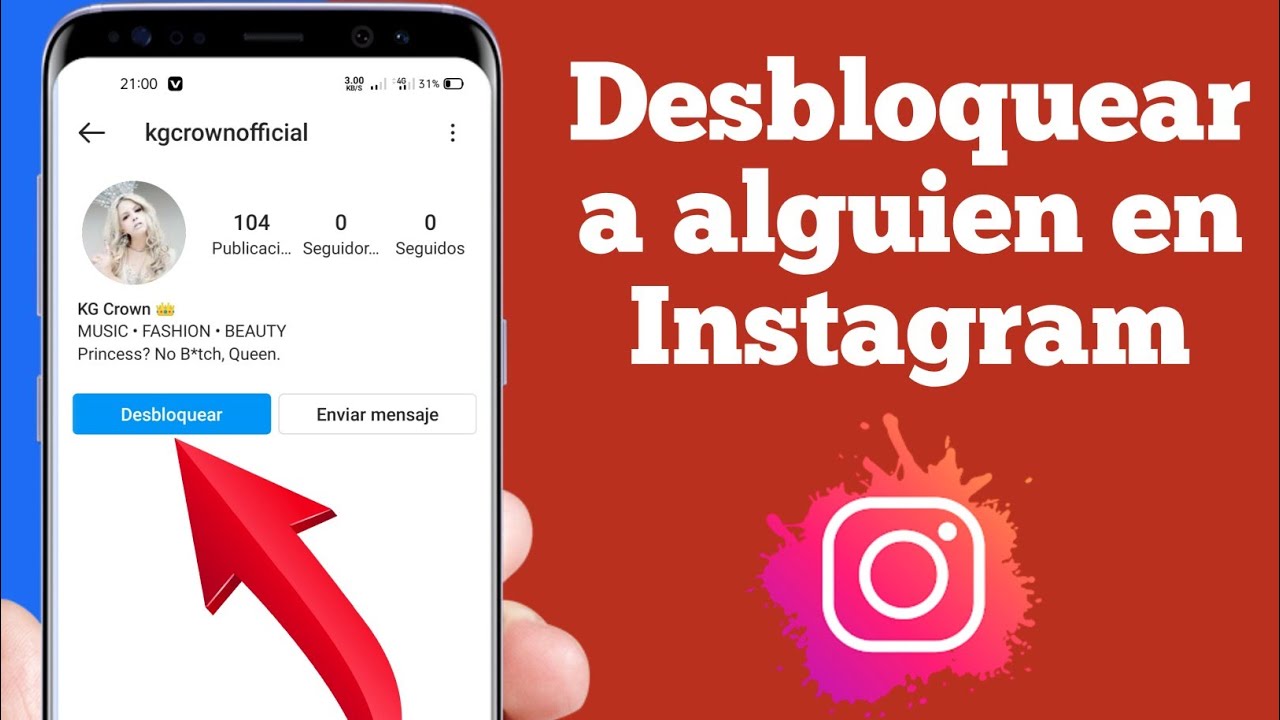 Como desbloquear um usuario no instagram 1