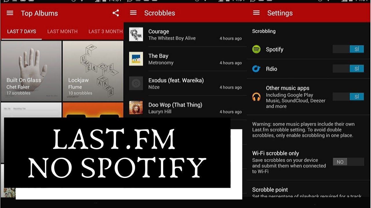 Como conectar o spotify ao lastfm e ouvir musicas recomendadas 1