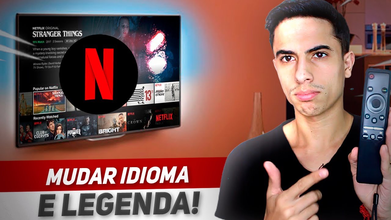 Como trocar o audio e legenda de videos no netflix 1