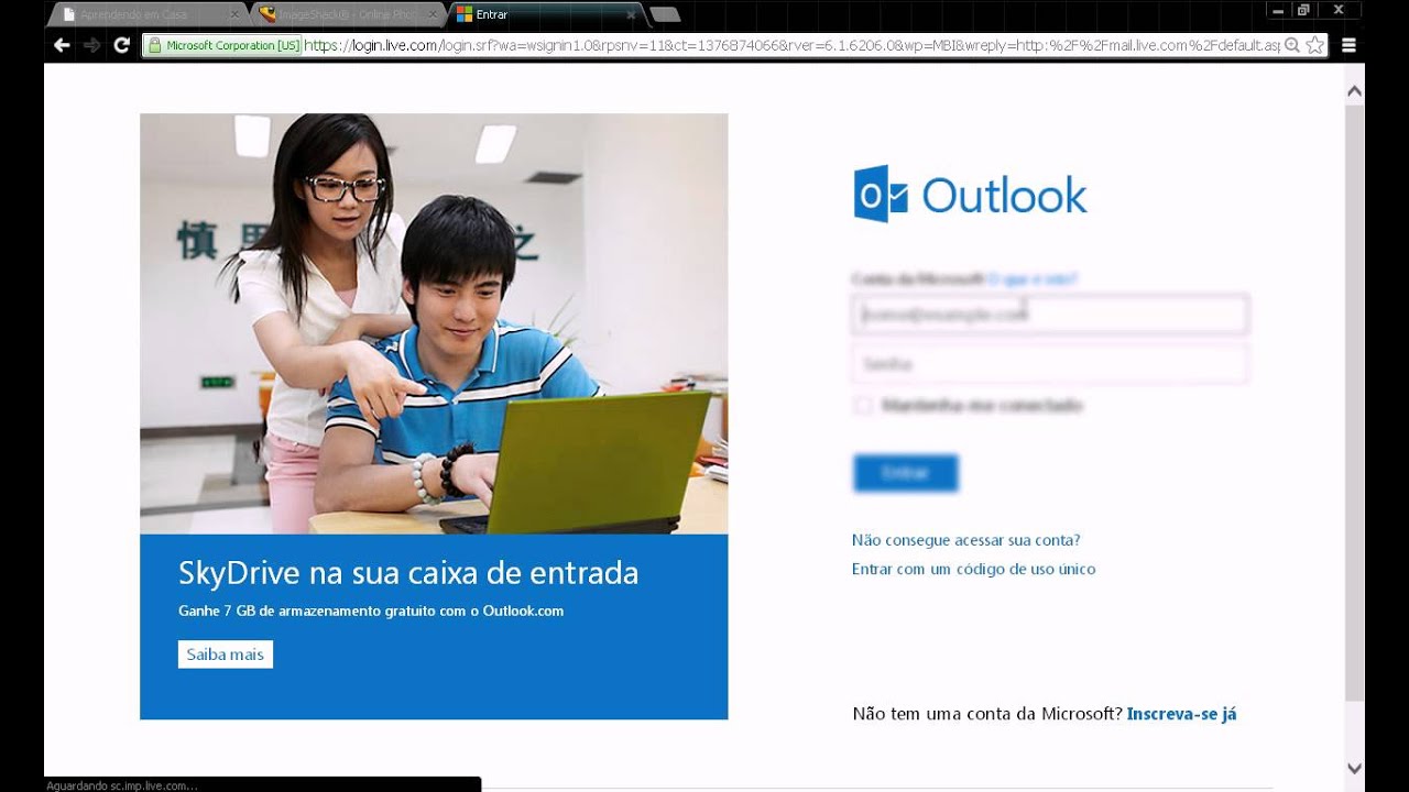 Como adicionar uma assinatura com imagem no hotmail 1
