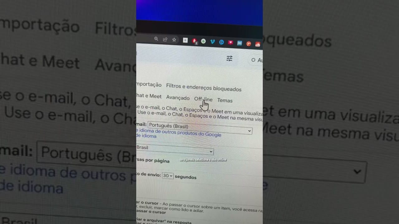 Como usar o gmail offline 1