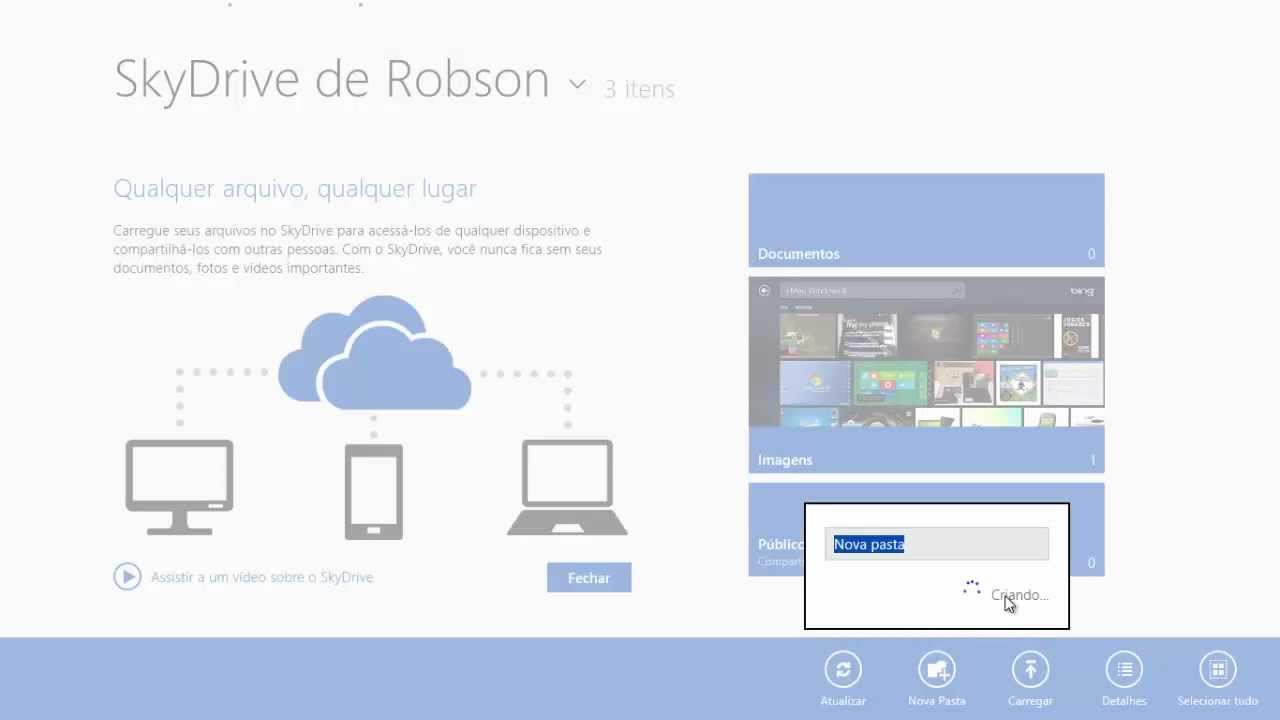 Como usar o skydrive no windows 8 1