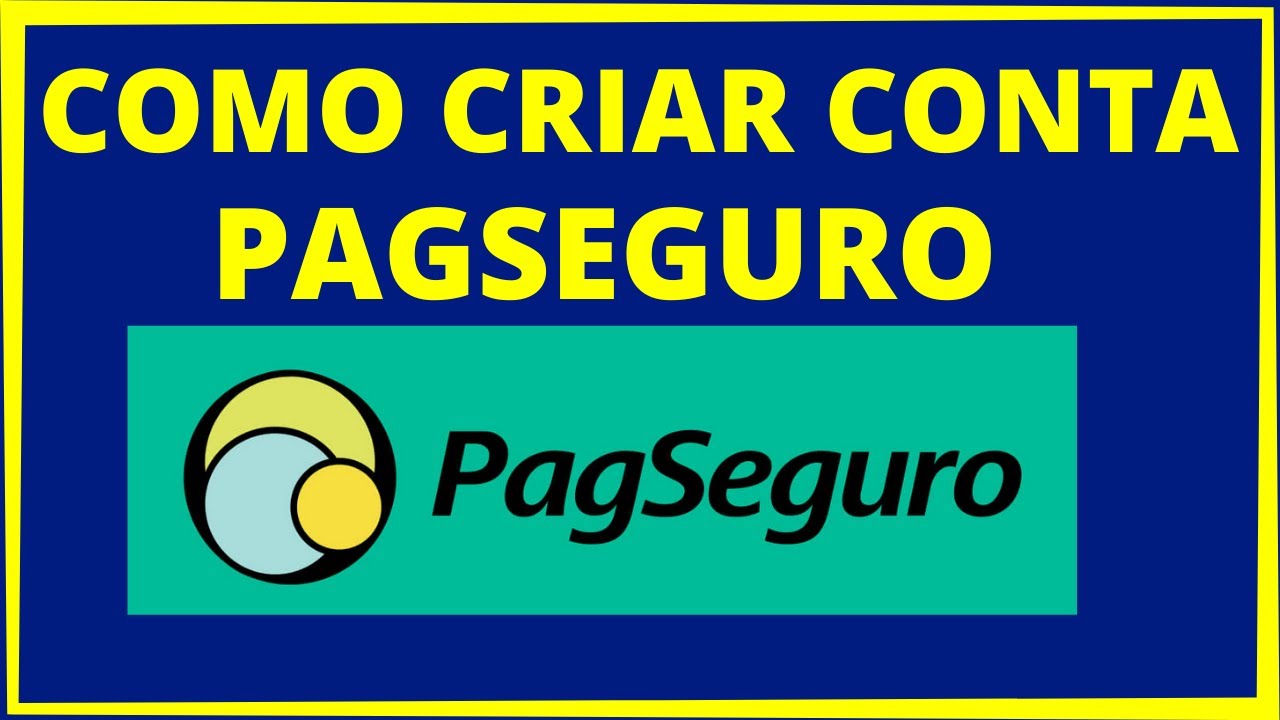 Como criar uma conta no pagseguro 1