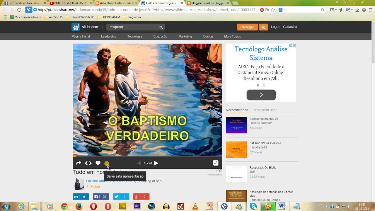 Como fazer uploads de arquivos no slideshare 1