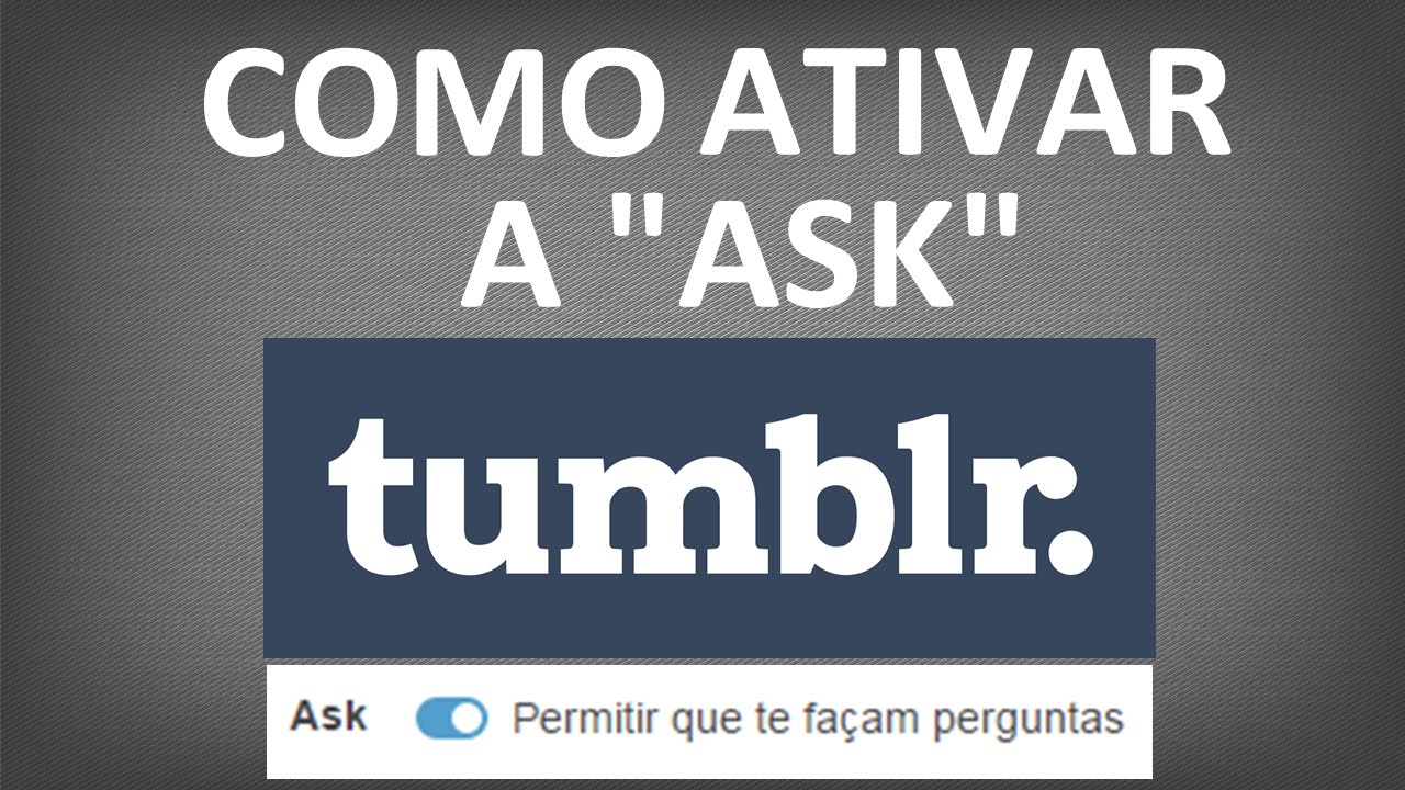 Como habilitar ask no tumblr 1