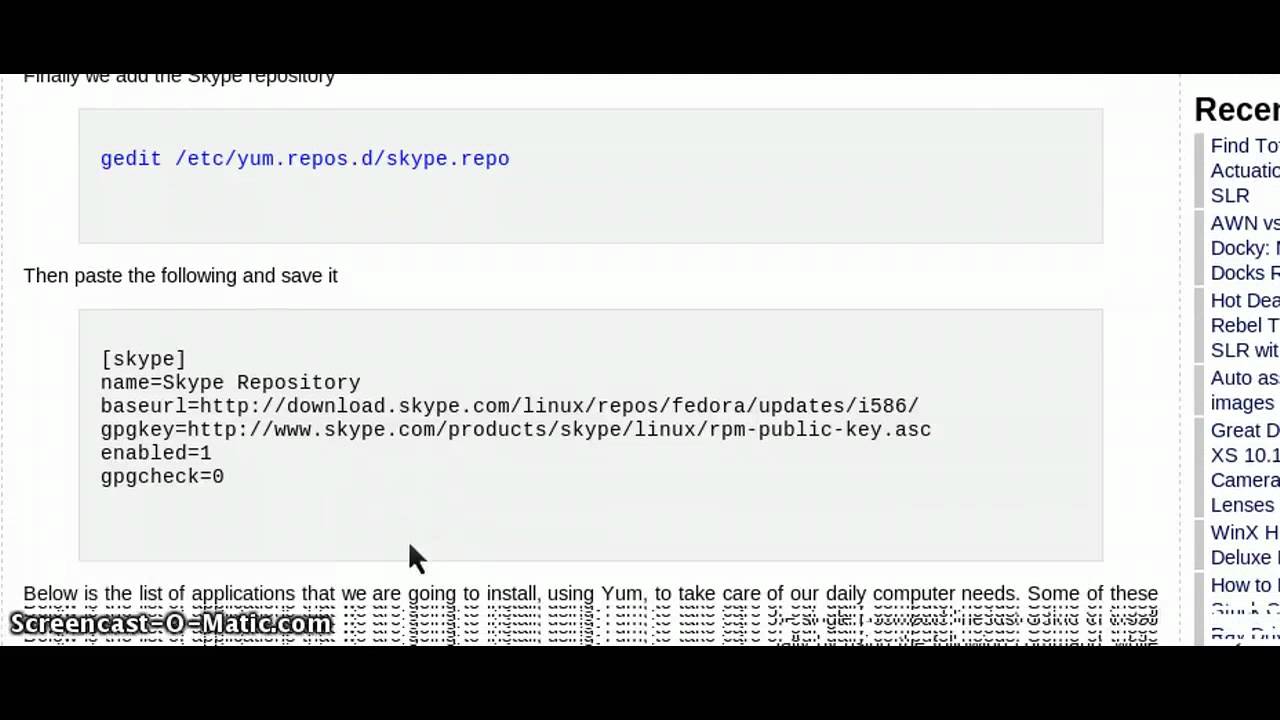 Como instalar o skype no fedora 16 1