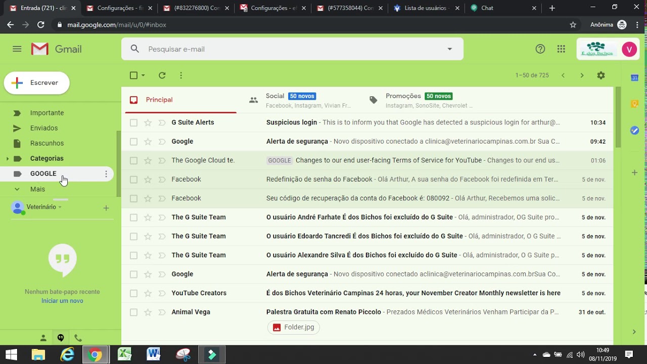 Como criar um filtro no gmail 1