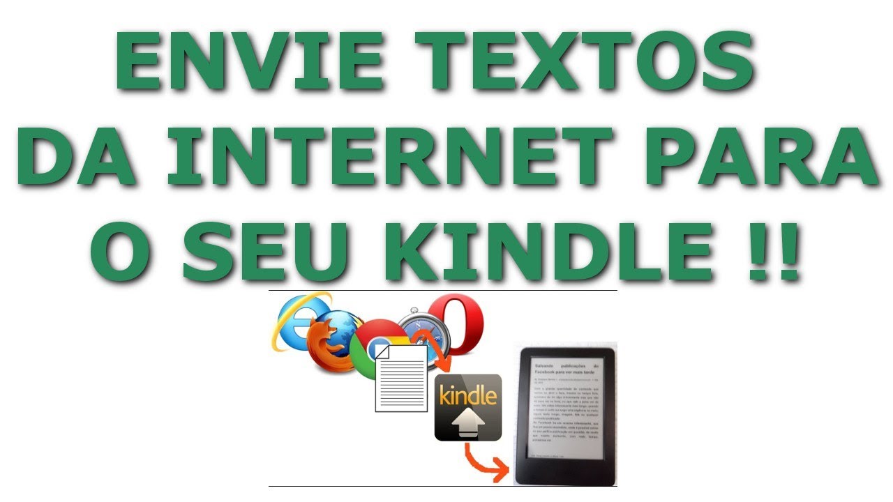 Como enviar textos da internet para o kindle 1