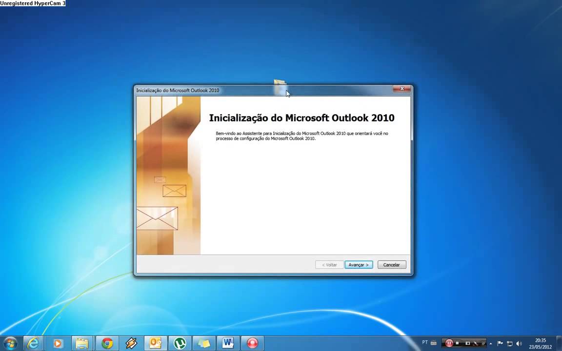 Como configurar uma conta hotmail no outlook 2010 7
