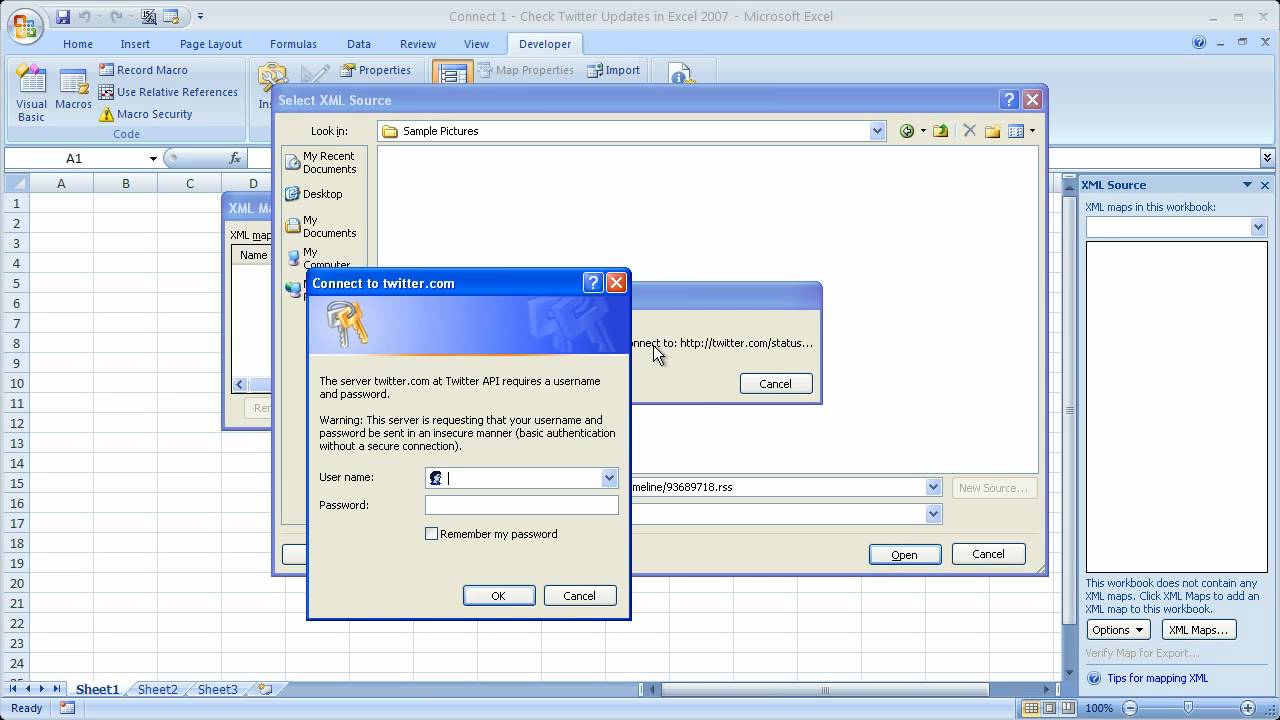 Como ver atualizacoes do twitter no excel 1